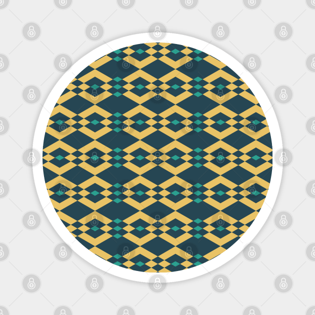 Geometric Seamless Pattern 007#001 Magnet by jeeneecraftz